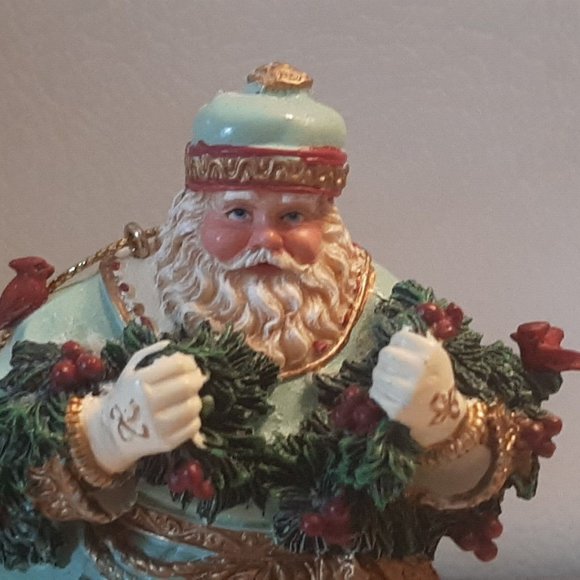 2003 Bringing Home the Tree Thomas Kinkade Old World Santas Ornament AS IS Read - Picture 6 of 15